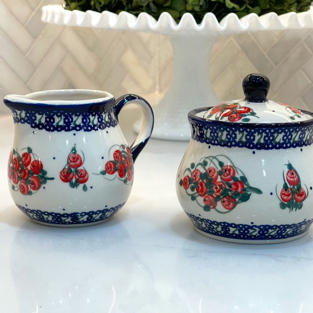 Gorgeous Imported Creamer and Sugar Bowl -NEW